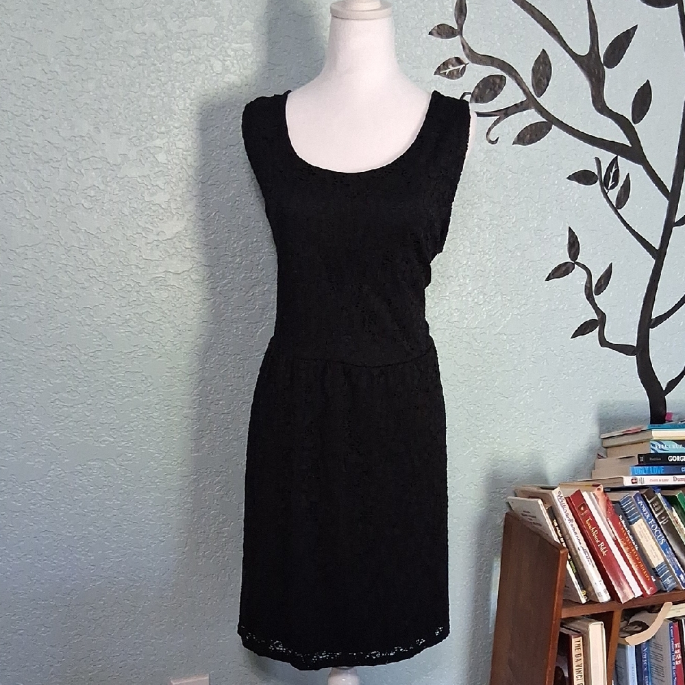 Ambiance Black Lace Mini Dress
